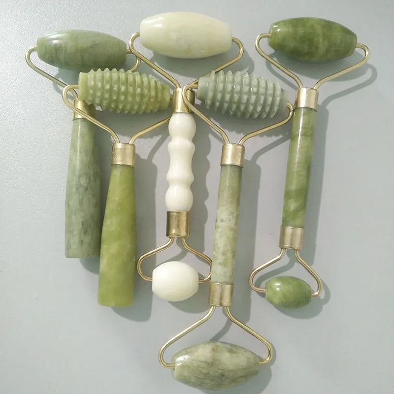 GlowUp Jade Roller + Gua Sha Set