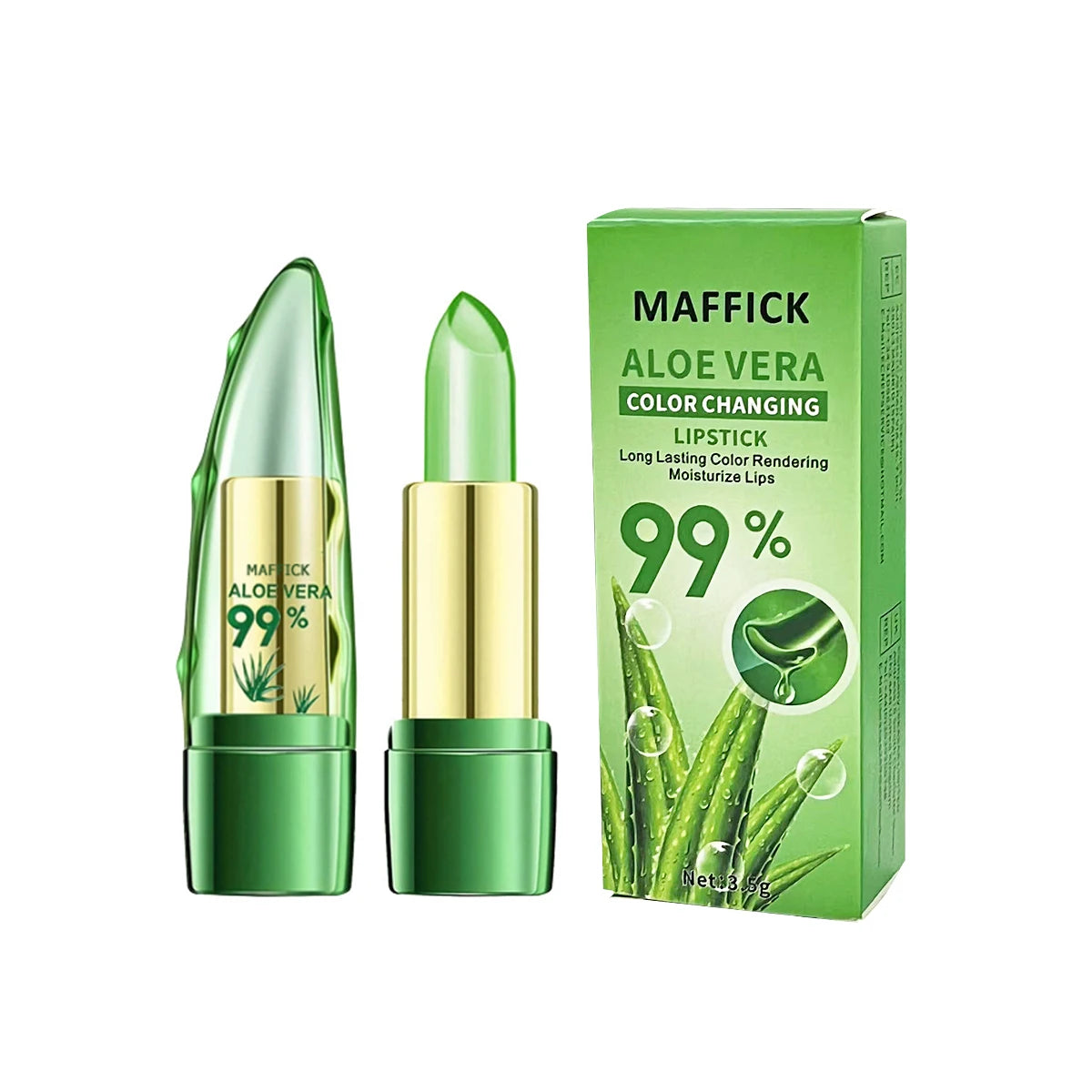Aloe Vera Warm Change Lipstick for long-lasting lip protection